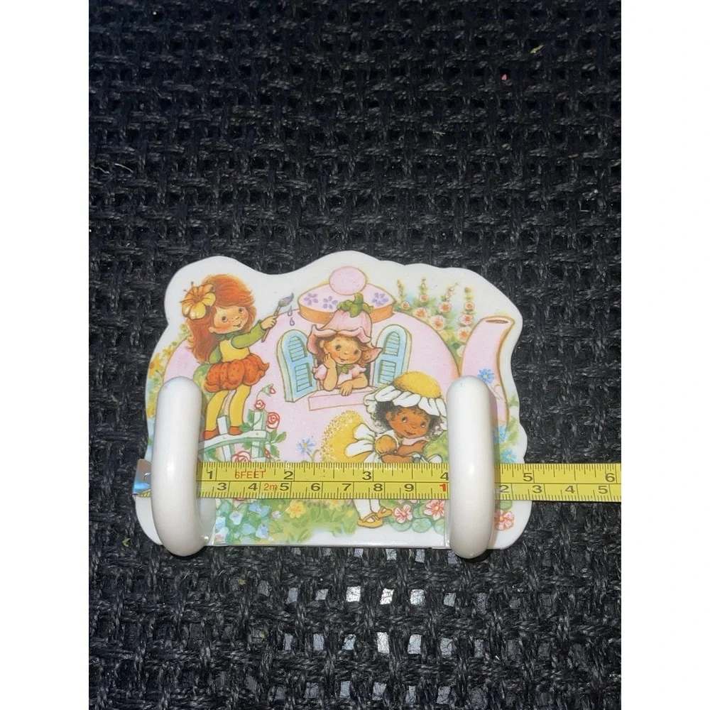 Little Blossom & Friends Avon Plastic Double Hook Wall Hanger & Switch Cover VTG